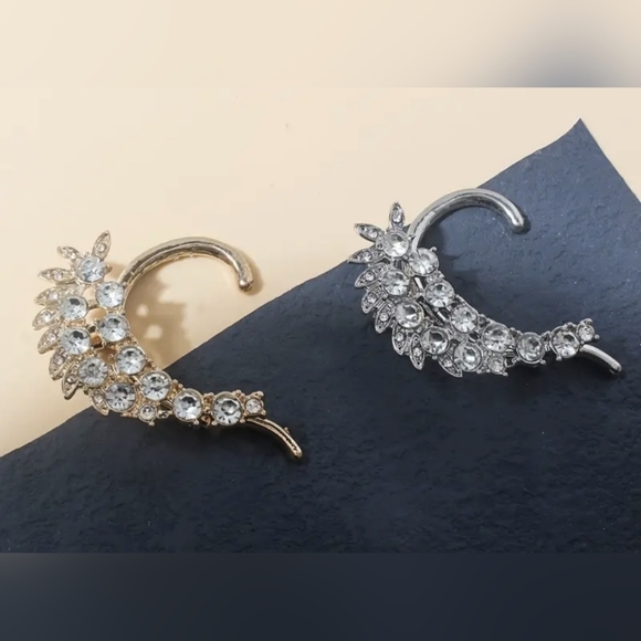 New Right Ear Leaf Shape Climbers Crawler Earring Women Ear Cuff, T2MIS - Picture 1 of 4